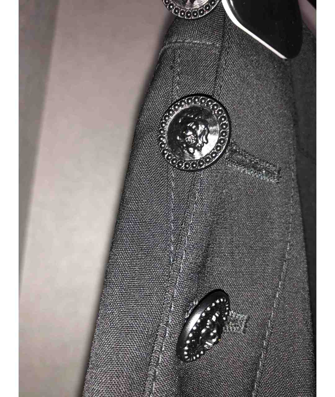CHANEL PRE-OWNED Черные шерстяные брюки широкие, фото 7