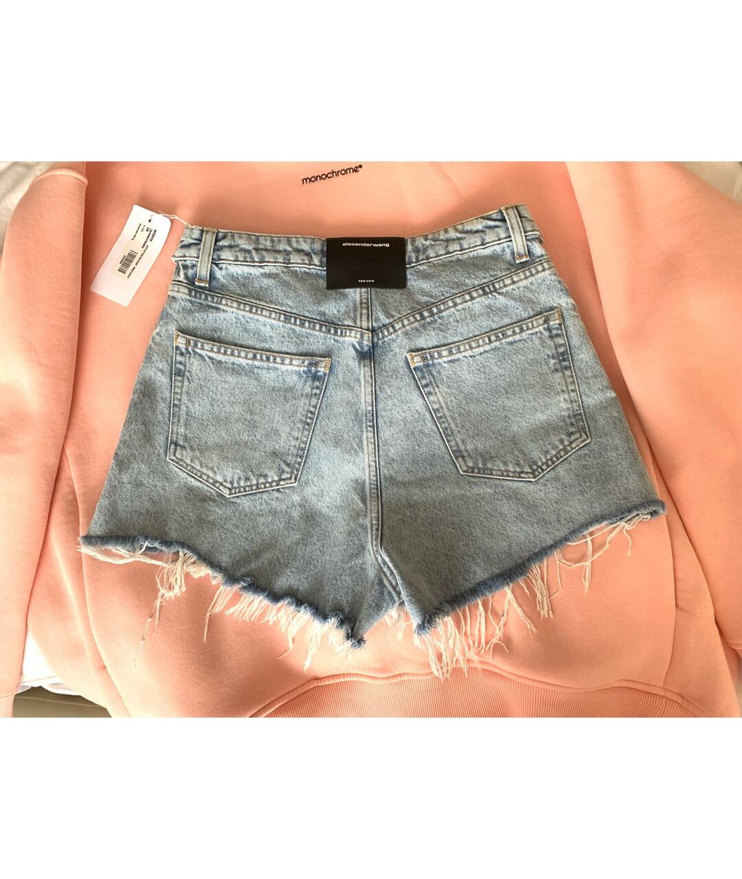 ALEXANDER WANG Голубые деним шорты, фото 5