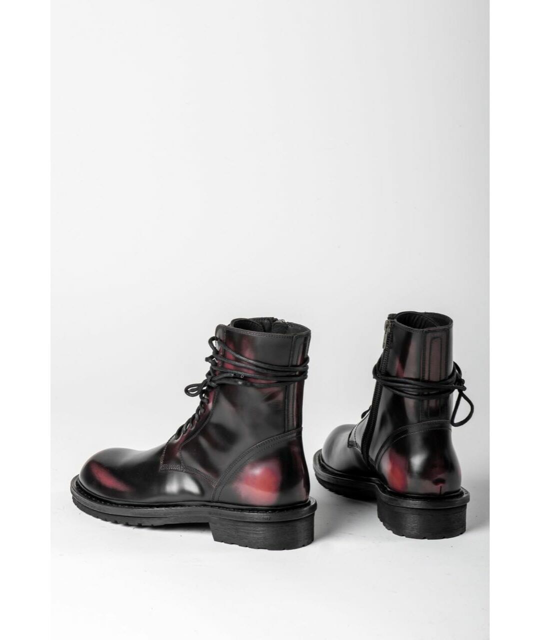 ANN DEMEULEMEESTER Черные кожаные высокие ботинки, фото 5