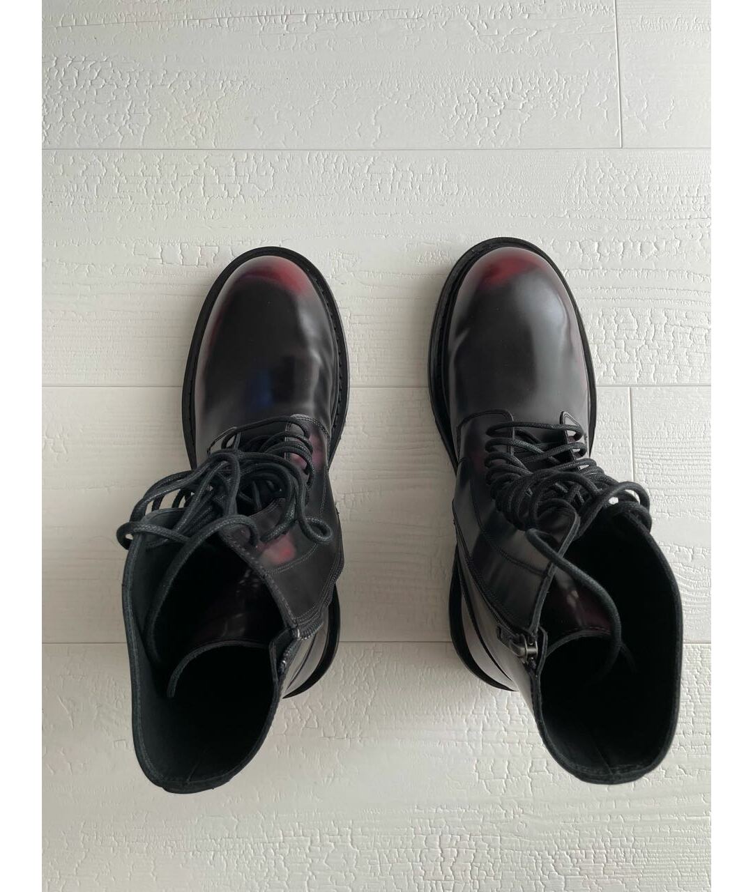 ANN DEMEULEMEESTER Черные кожаные высокие ботинки, фото 4