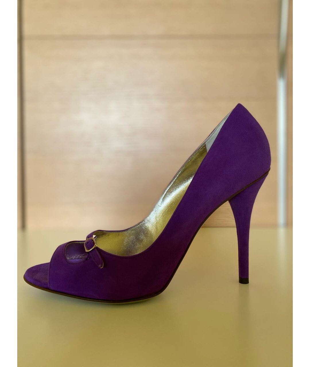 DOLCE&GABBANA Фиолетовые замшевые туфли, фото 7