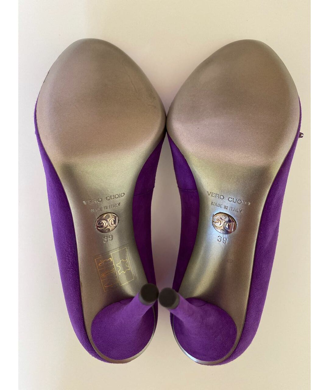 DOLCE&GABBANA Фиолетовые замшевые туфли, фото 5