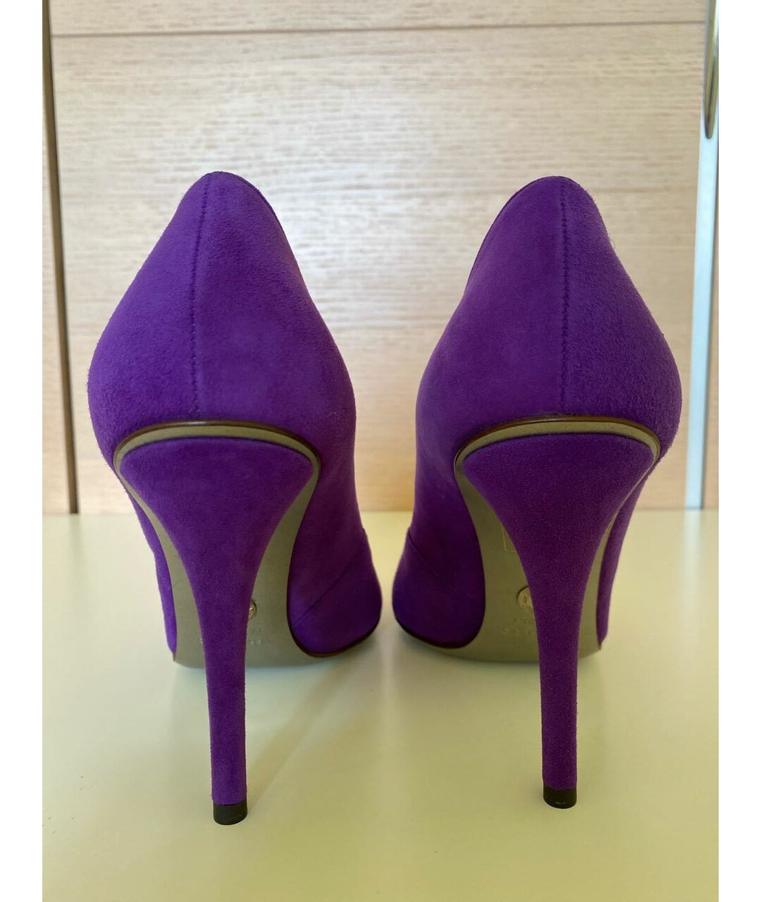DOLCE&GABBANA Фиолетовые замшевые туфли, фото 4