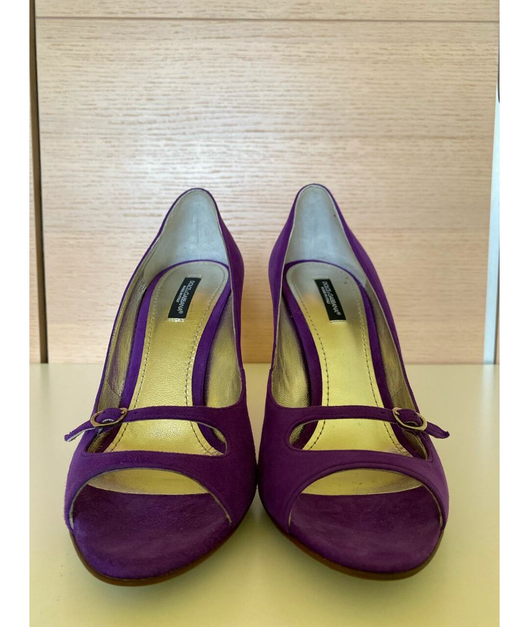 DOLCE&GABBANA Фиолетовые замшевые туфли, фото 6