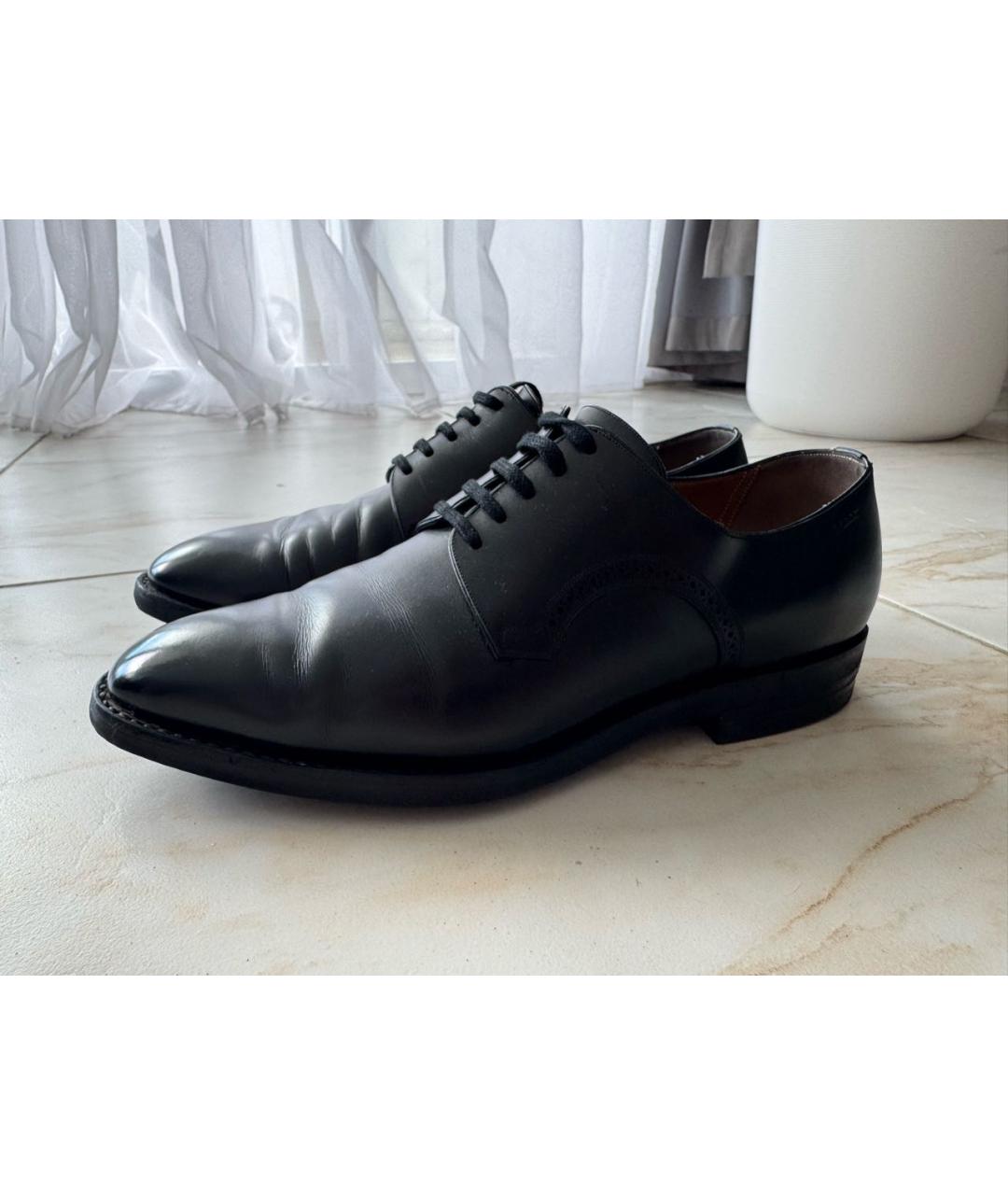 BALLY Черные кожаные туфли, фото 7
