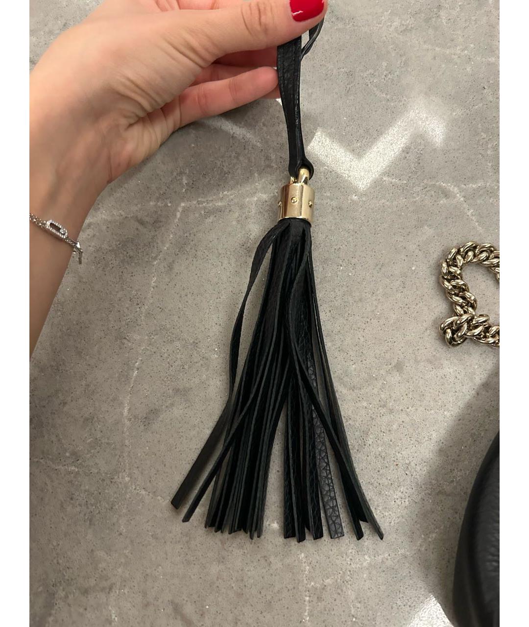GUCCI Черная кожаная поясная сумка, фото 6