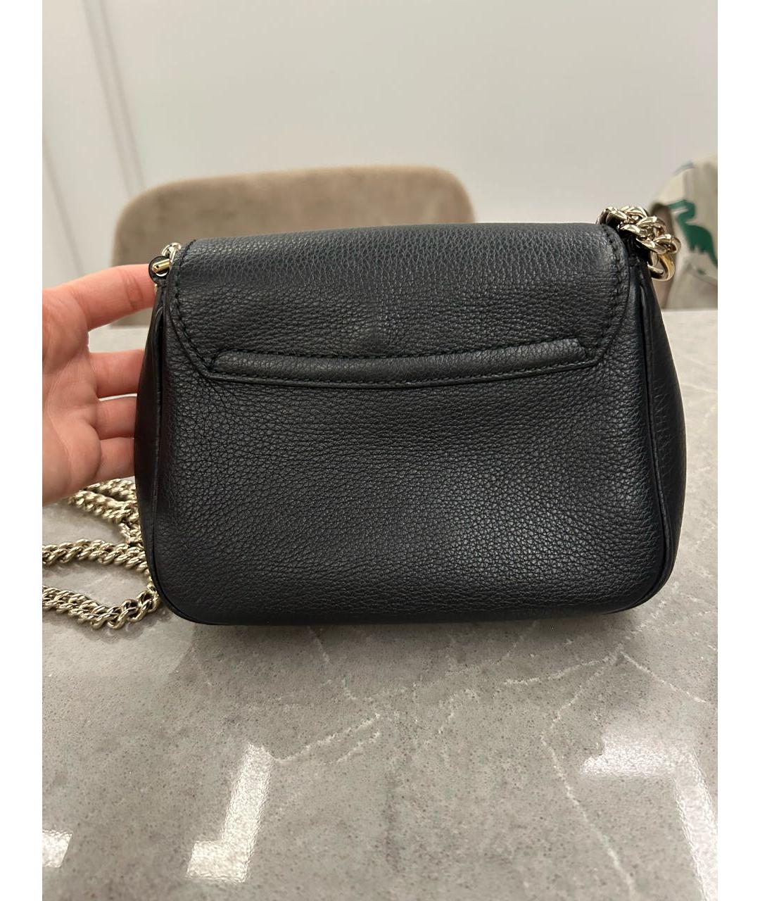 GUCCI Черная кожаная поясная сумка, фото 3