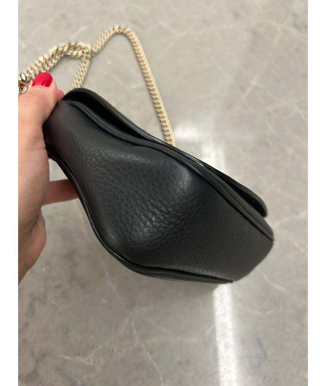 GUCCI Черная кожаная поясная сумка, фото 5