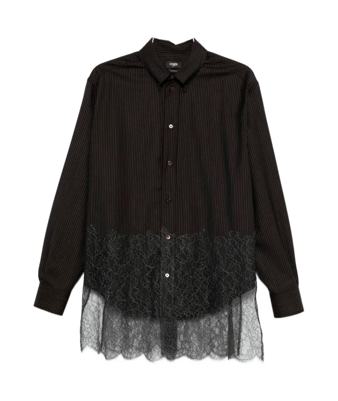 FENDI Мульти шерстяная кэжуал рубашка, фото 1