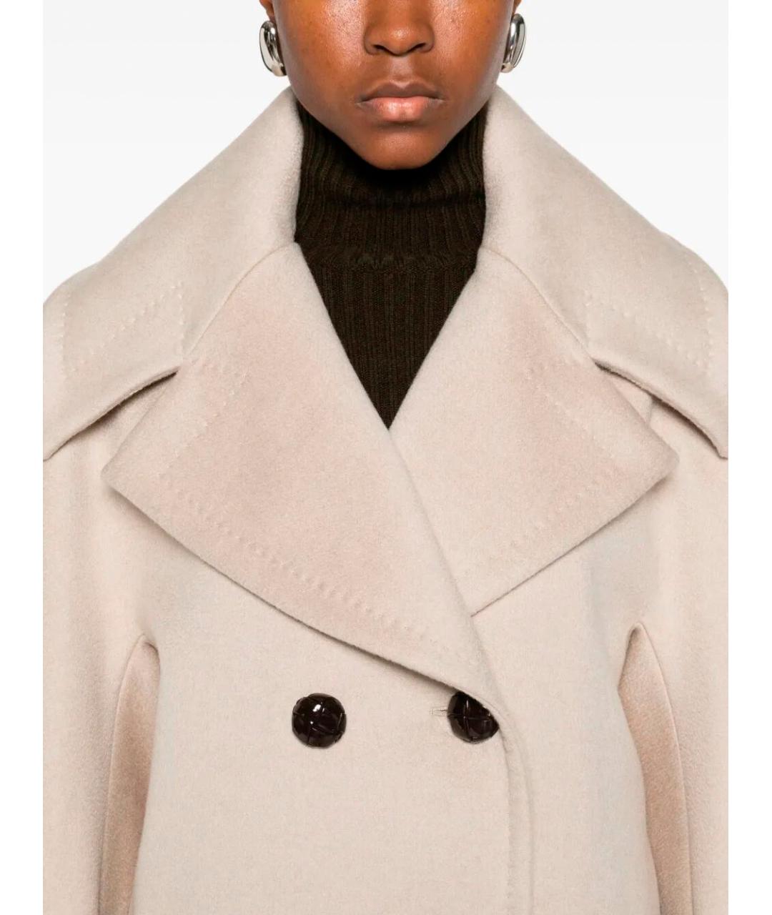 MAX MARA Бежевое кашемировое пальто, фото 5