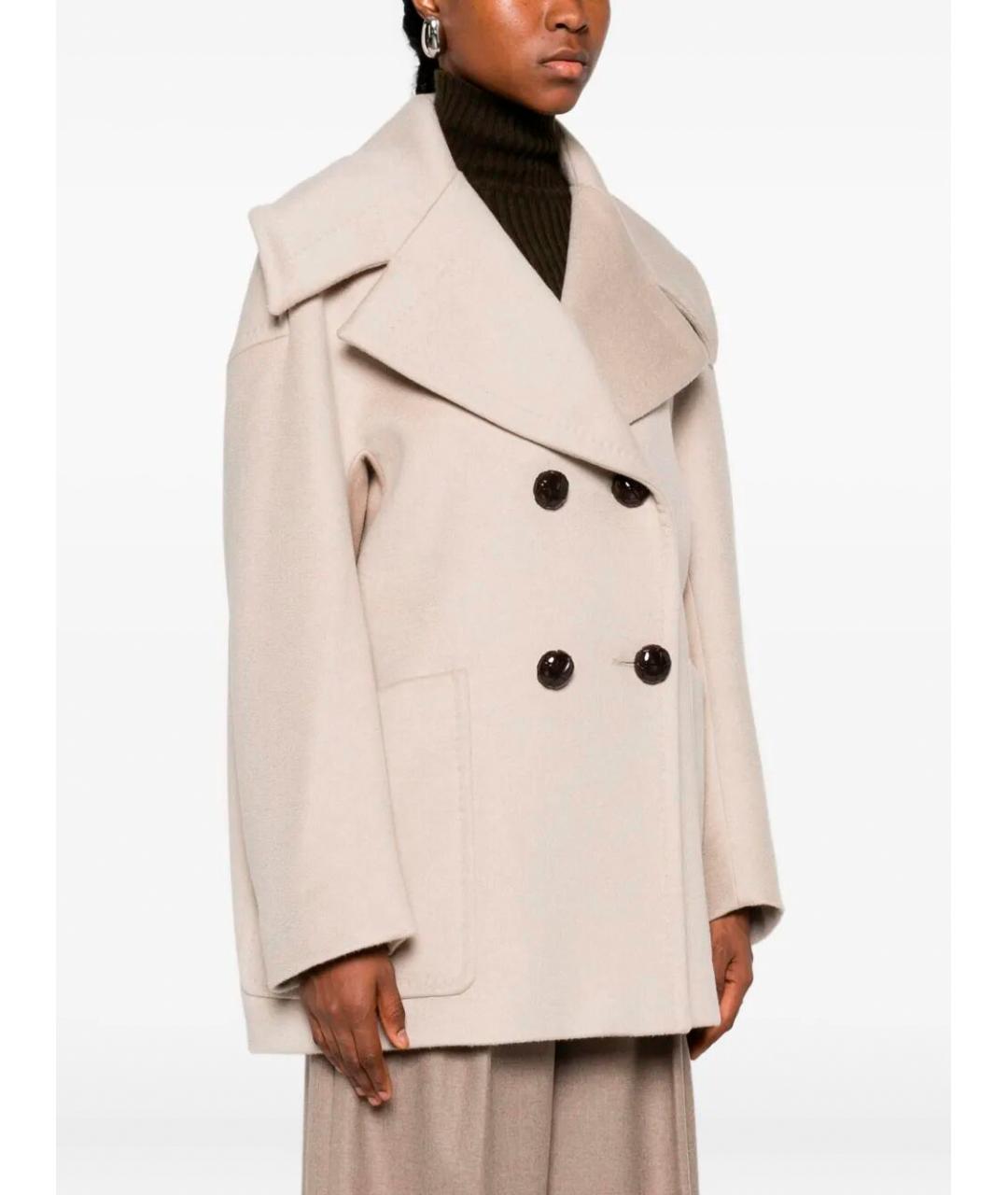 MAX MARA Бежевое кашемировое пальто, фото 3