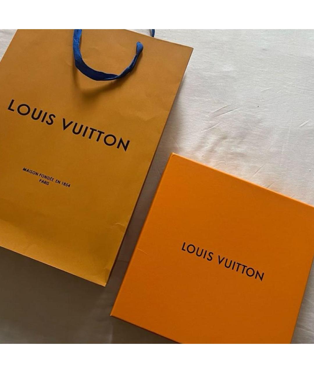 LOUIS VUITTON Бежевый кашемировый шарф, фото 3