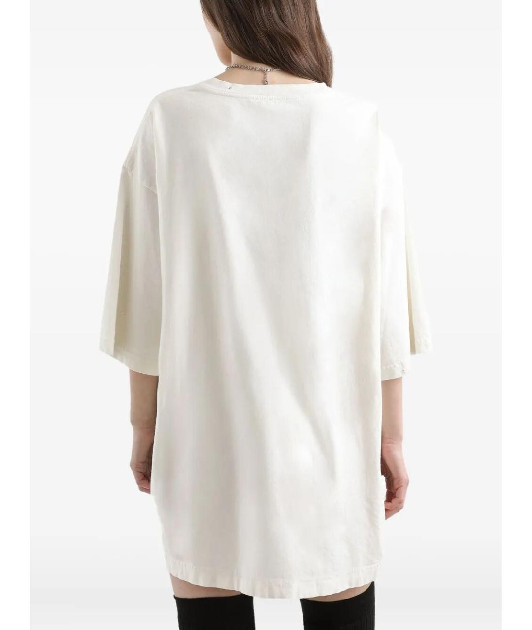 DOLCE&GABBANA Белая хлопковая футболка, фото 3