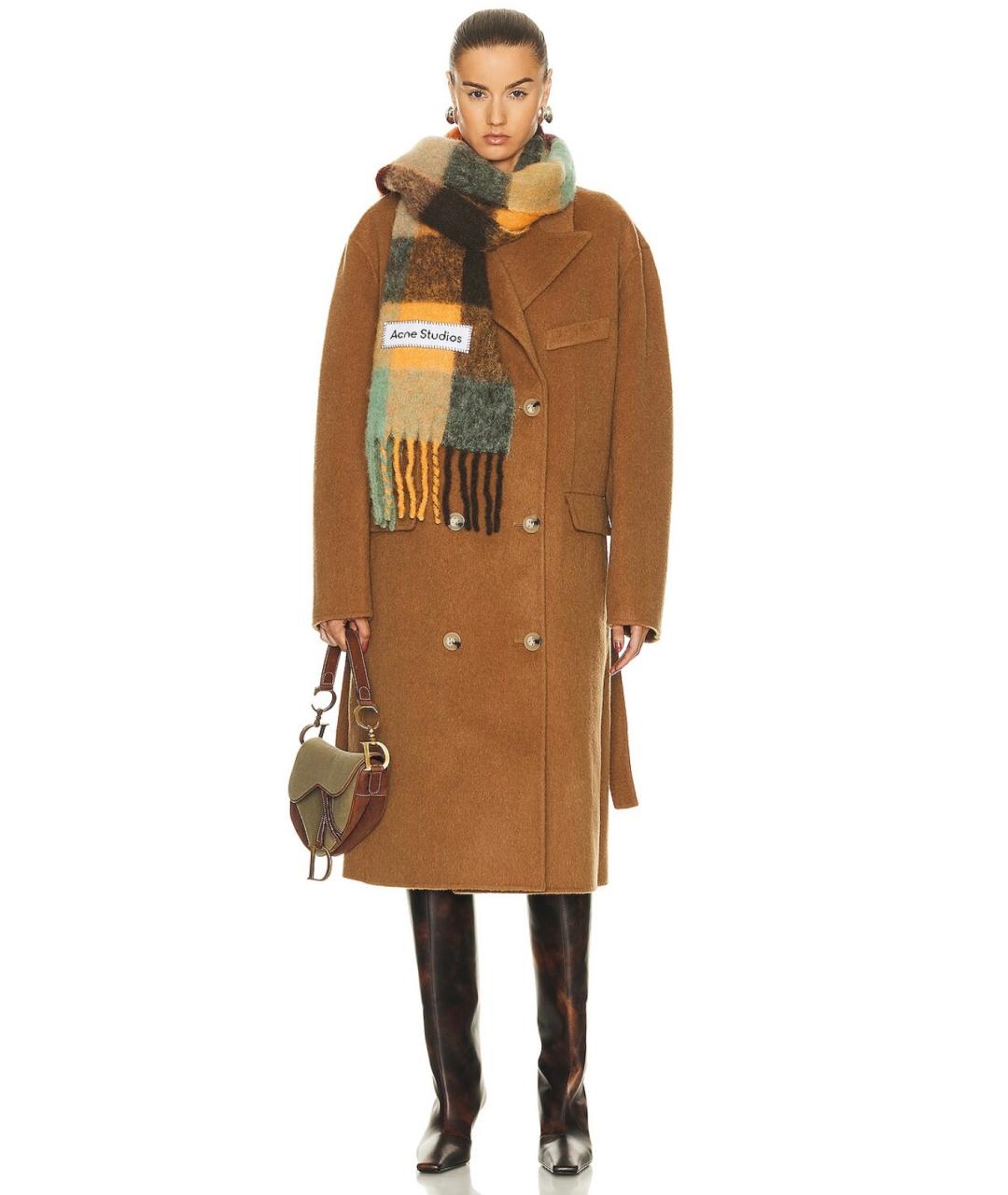 ACNE STUDIOS Коричневое пальто, фото 2