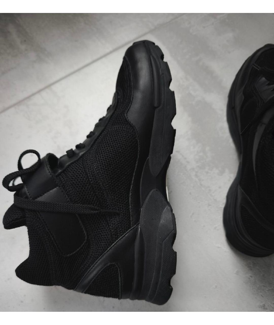 CHANEL Черные кожаные кроссовки, фото 9