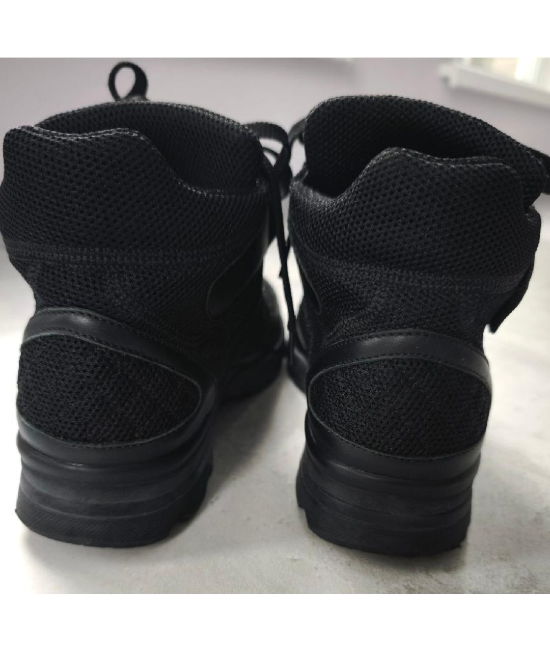 CHANEL Черные кожаные кроссовки, фото 4