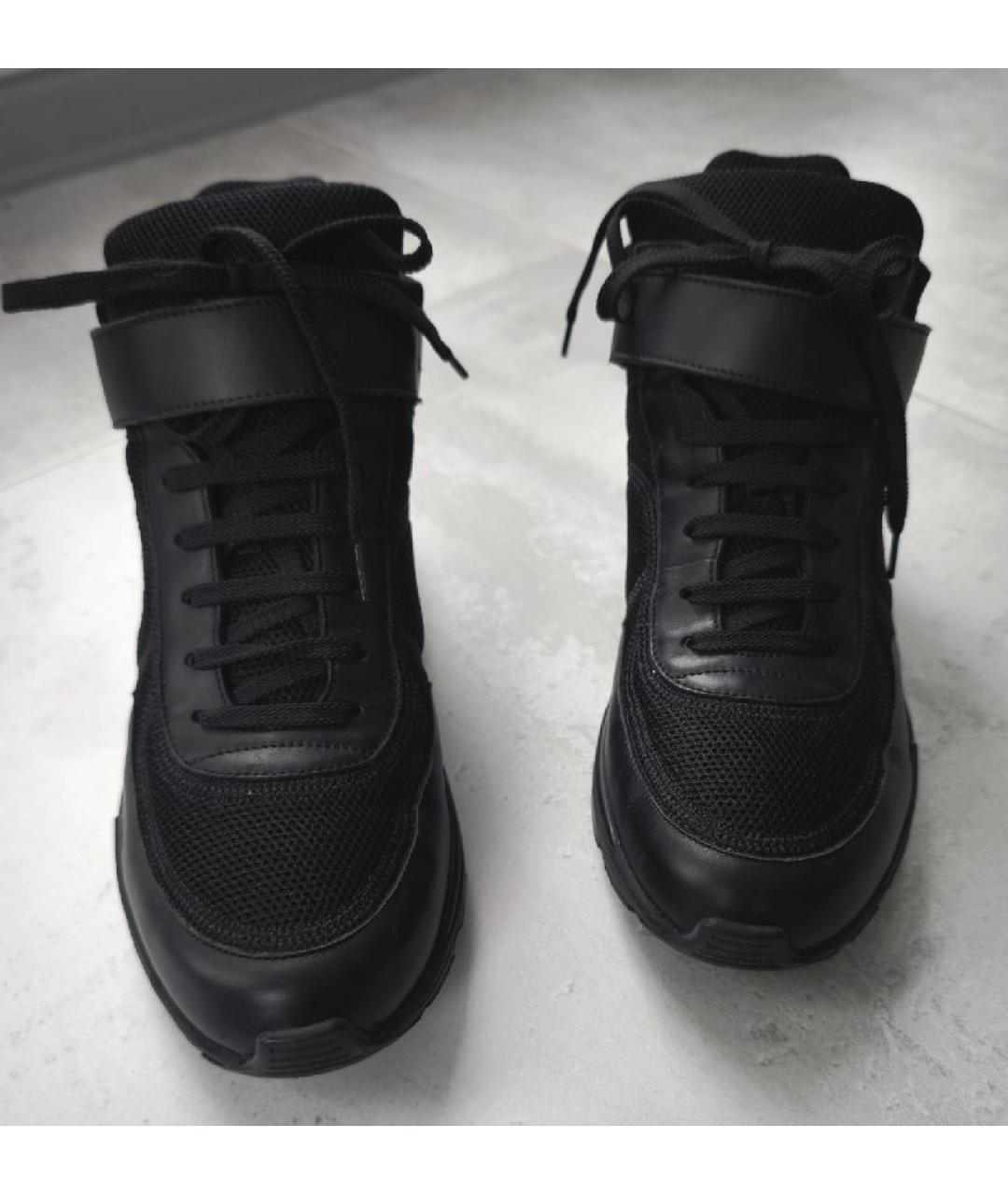 CHANEL Черные кожаные кроссовки, фото 2