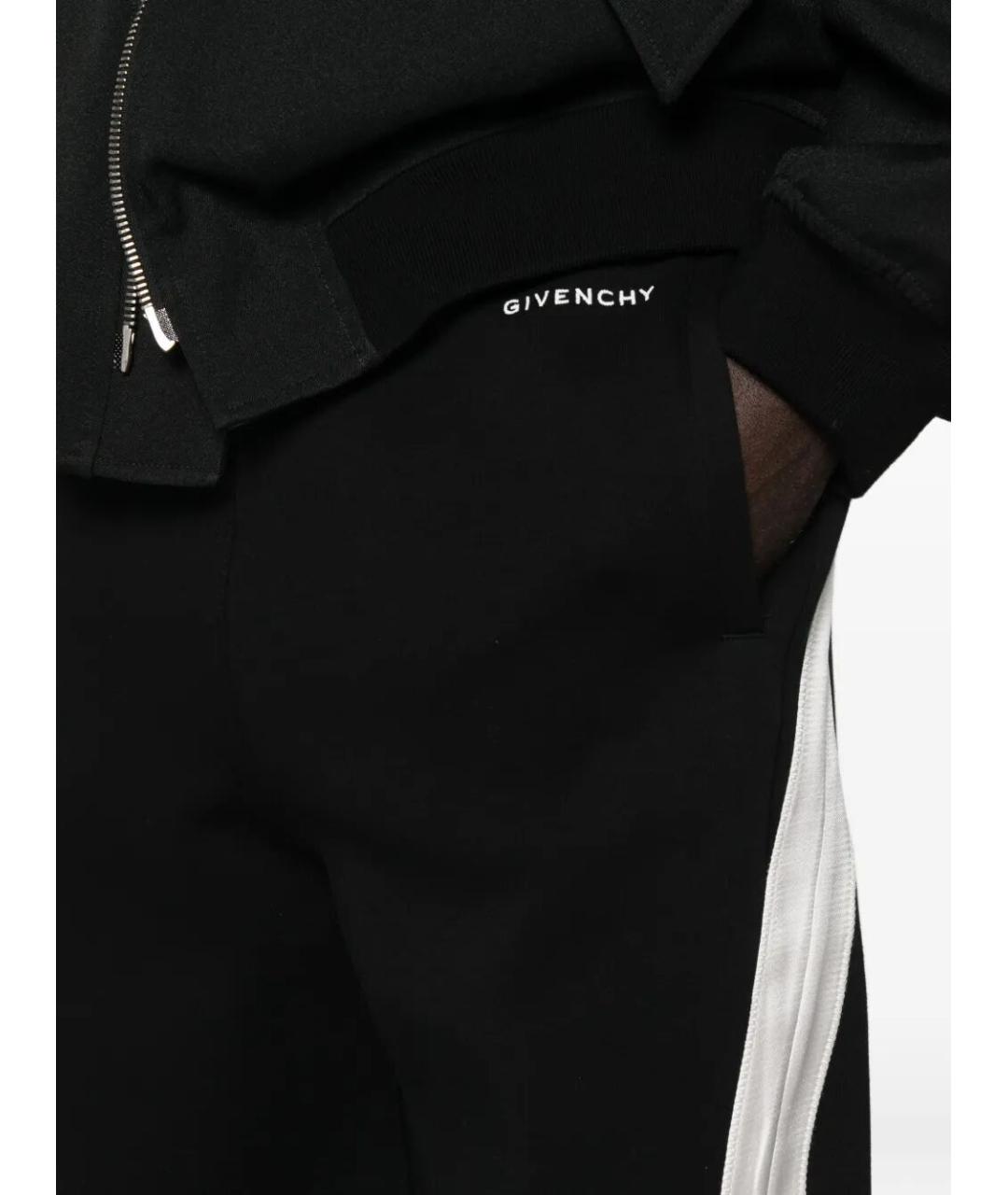 GIVENCHY Черные хлопковые повседневные брюки, фото 3