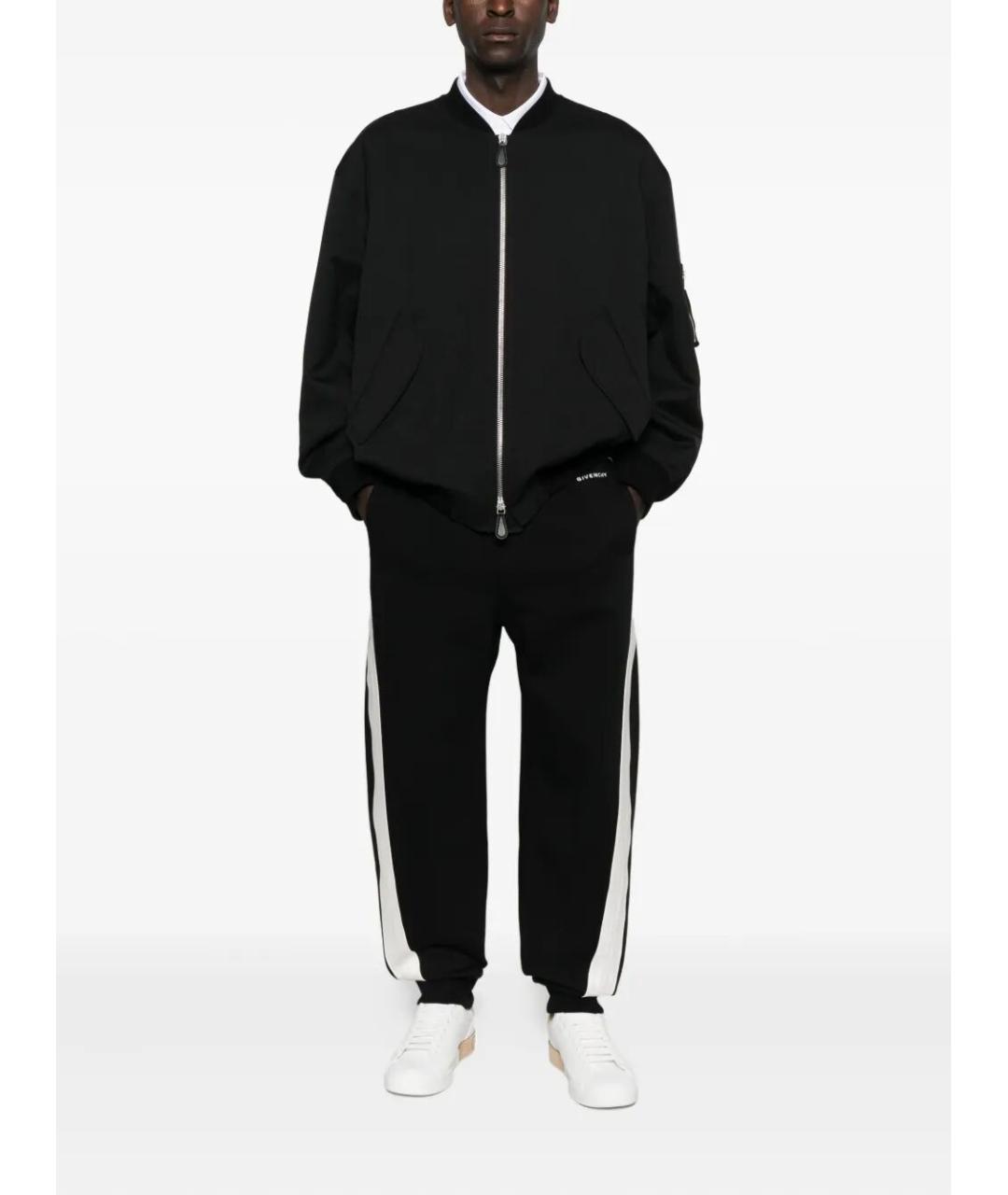 GIVENCHY Черные хлопковые повседневные брюки, фото 2