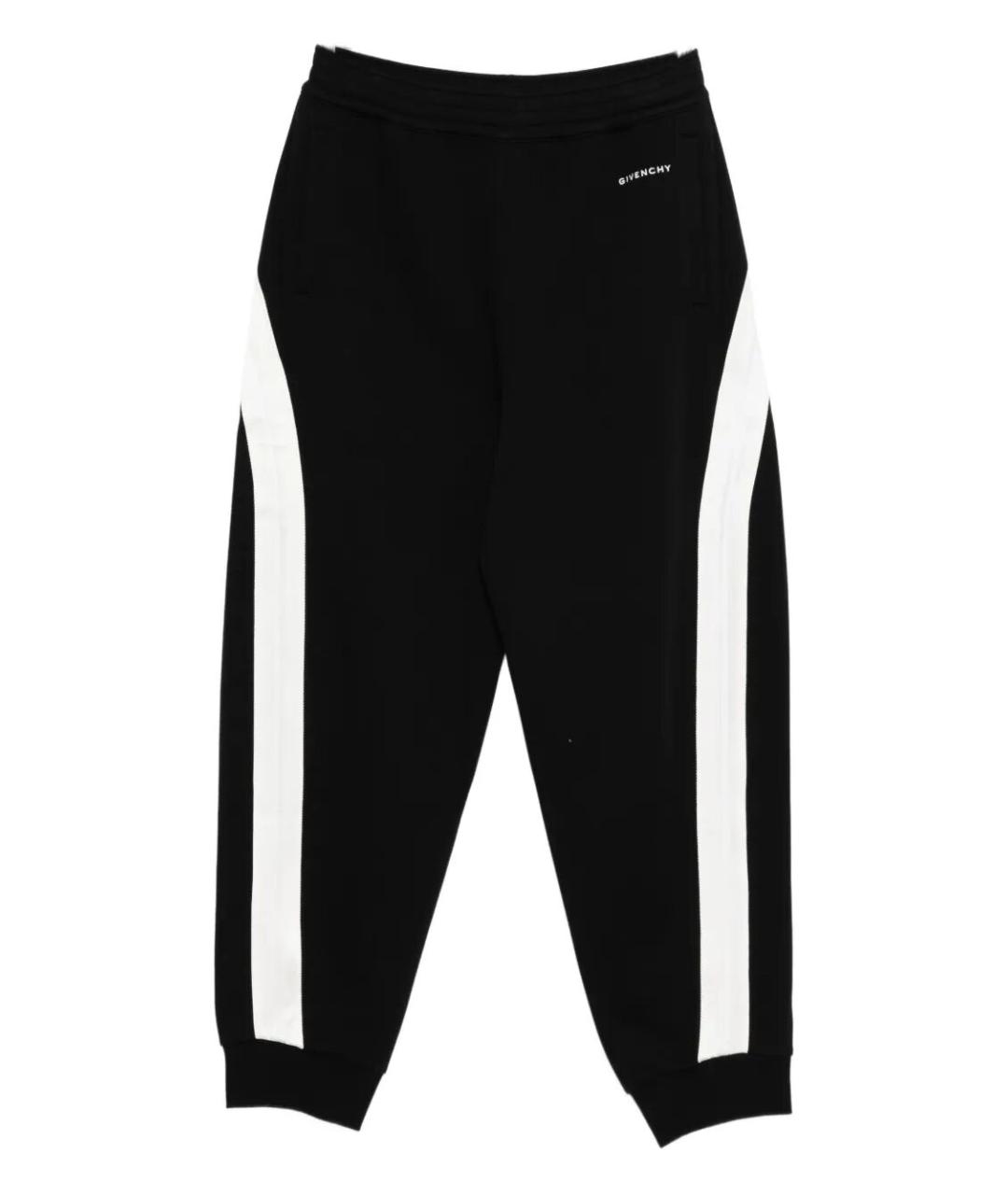GIVENCHY Черные хлопковые повседневные брюки, фото 1
