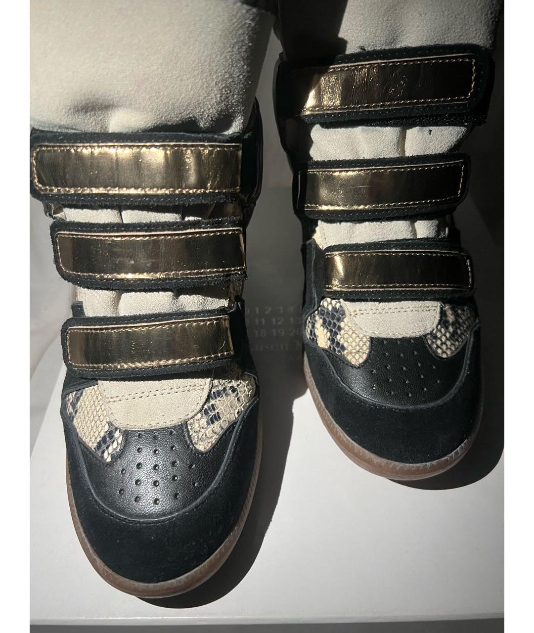 ISABEL MARANT Мульти кожаные кеды, фото 3