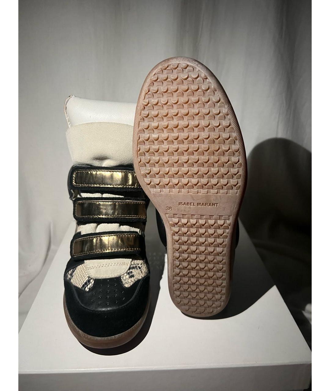 ISABEL MARANT Мульти кожаные кеды, фото 4