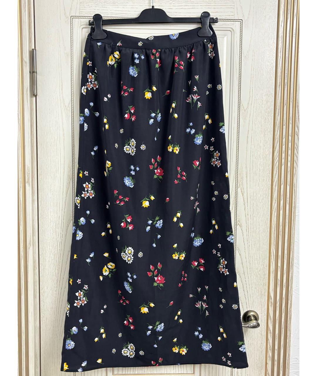 LOVE MOSCHINO Черная полиэстеровая юбка макси, фото 2