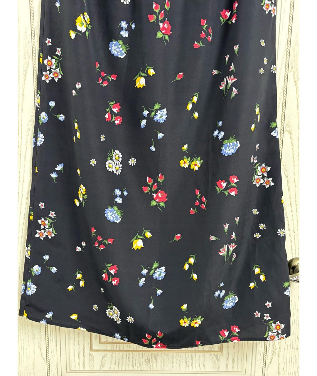 LOVE MOSCHINO Черная полиэстеровая юбка макси, фото 4