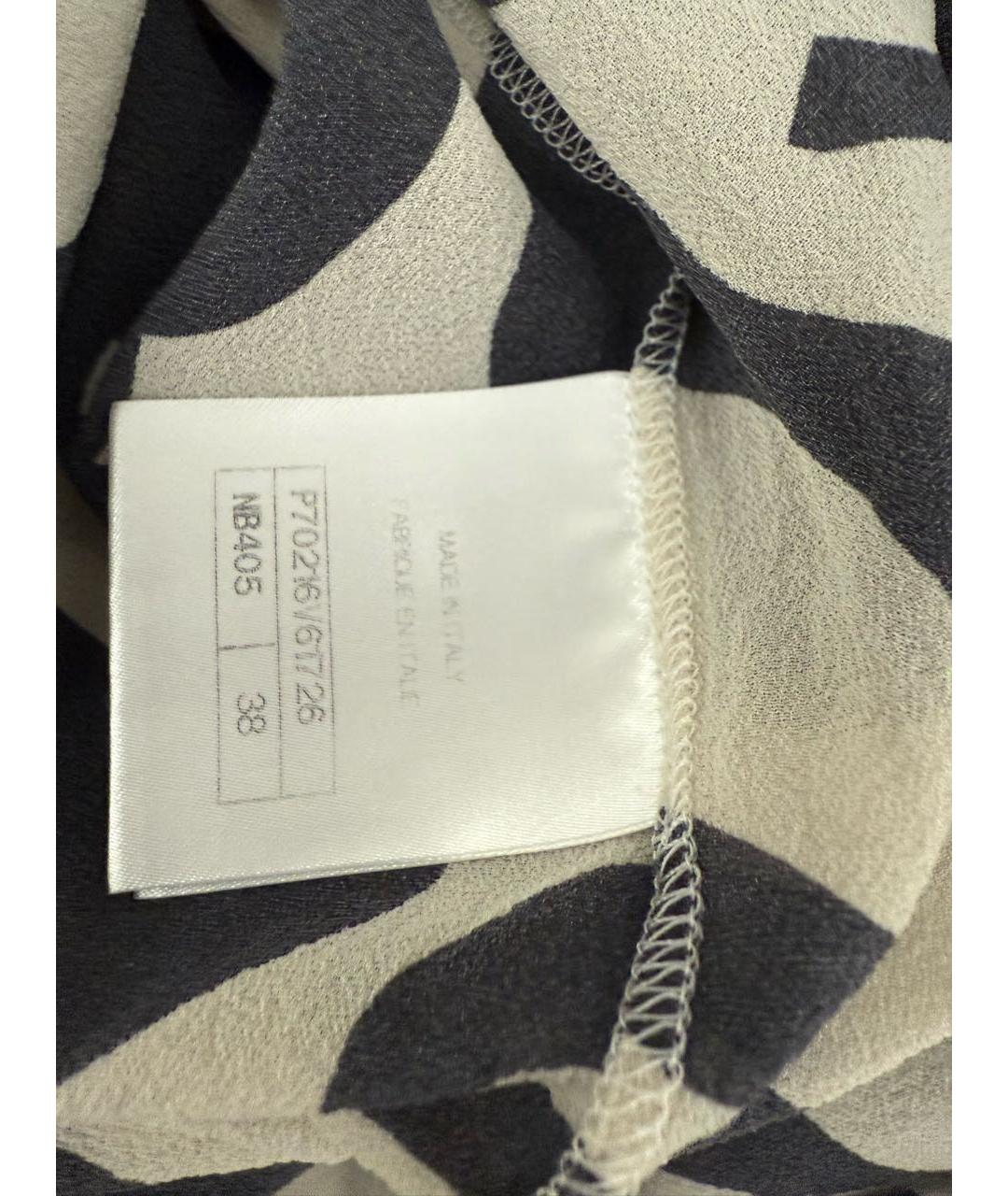 CHANEL Черное шелковое повседневное платье, фото 8