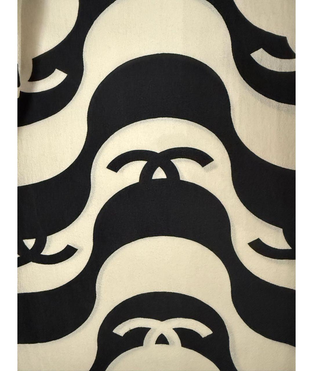 CHANEL Черное шелковое повседневное платье, фото 4