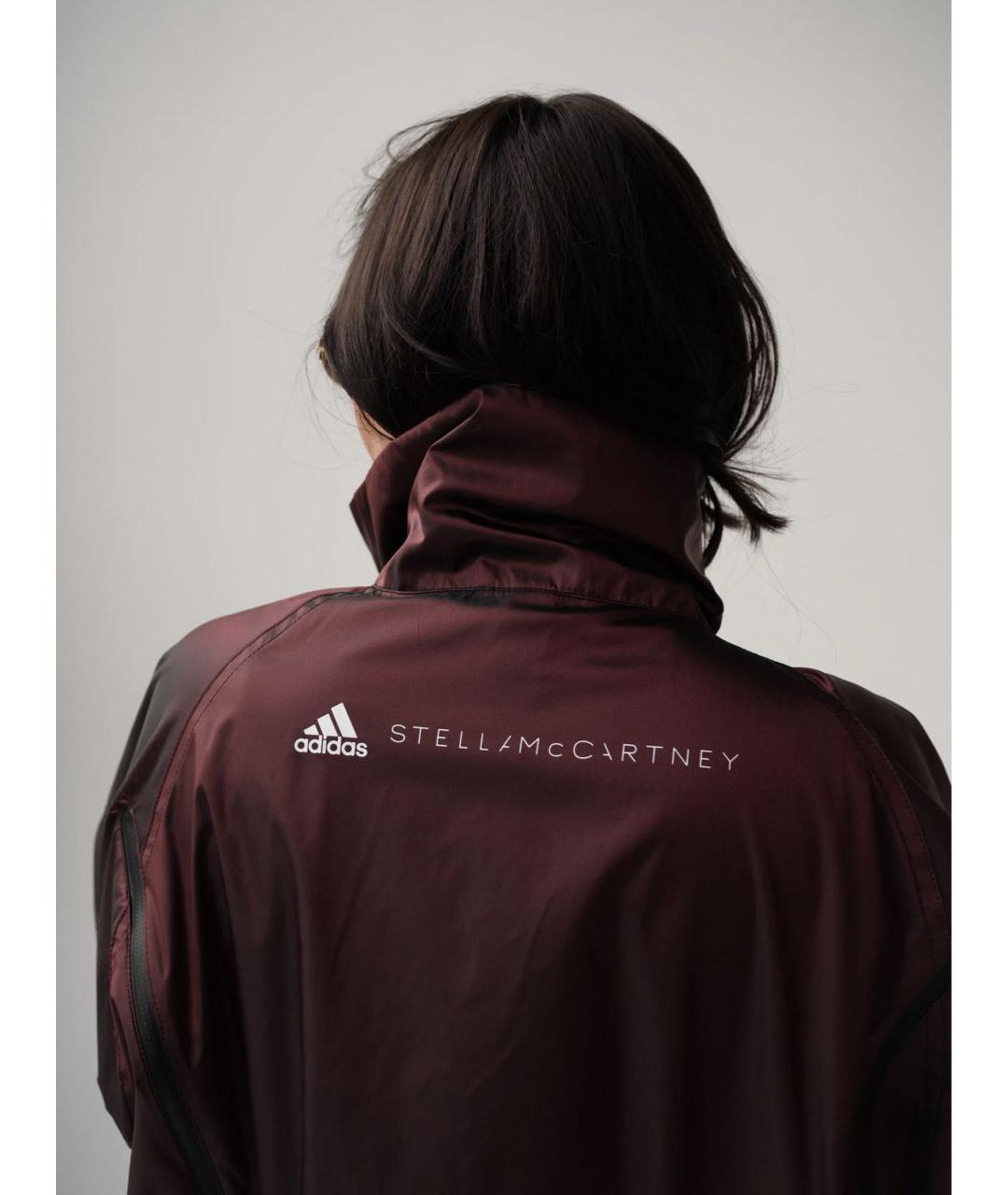 ADIDAS BY STELLA MCCARTNEY Бордовая полиэстеровая куртка, фото 3