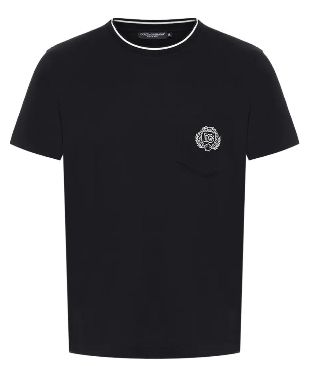 DOLCE&GABBANA Черное поло с длинным рукавом, фото 1