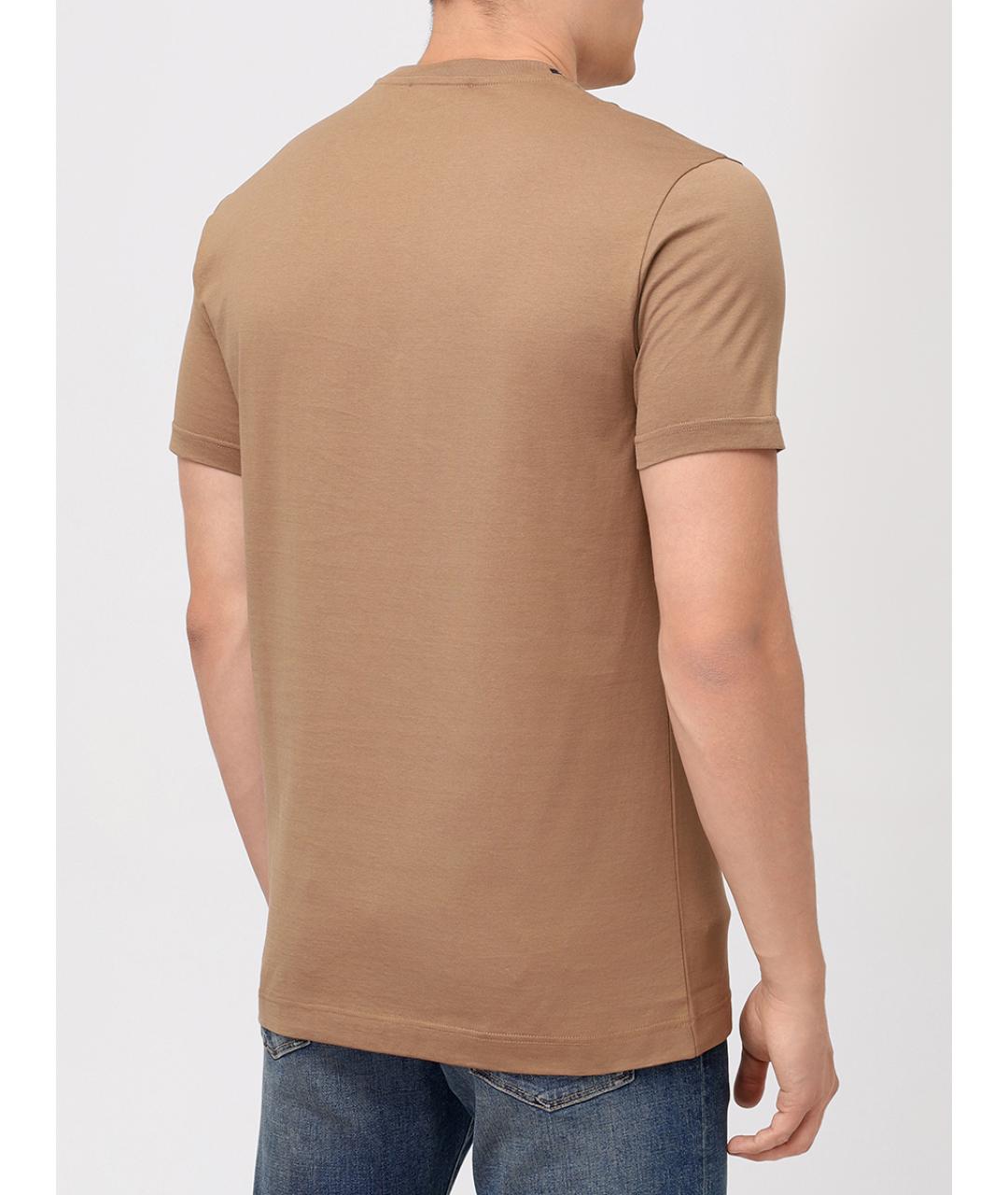 DOLCE&GABBANA Коричневое поло с длинным рукавом, фото 3