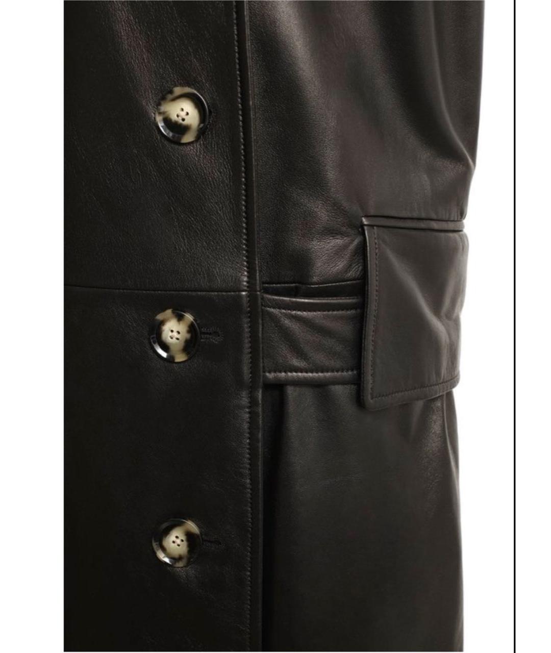 PROENZA SCHOULER Черное кожаное пальто, фото 4