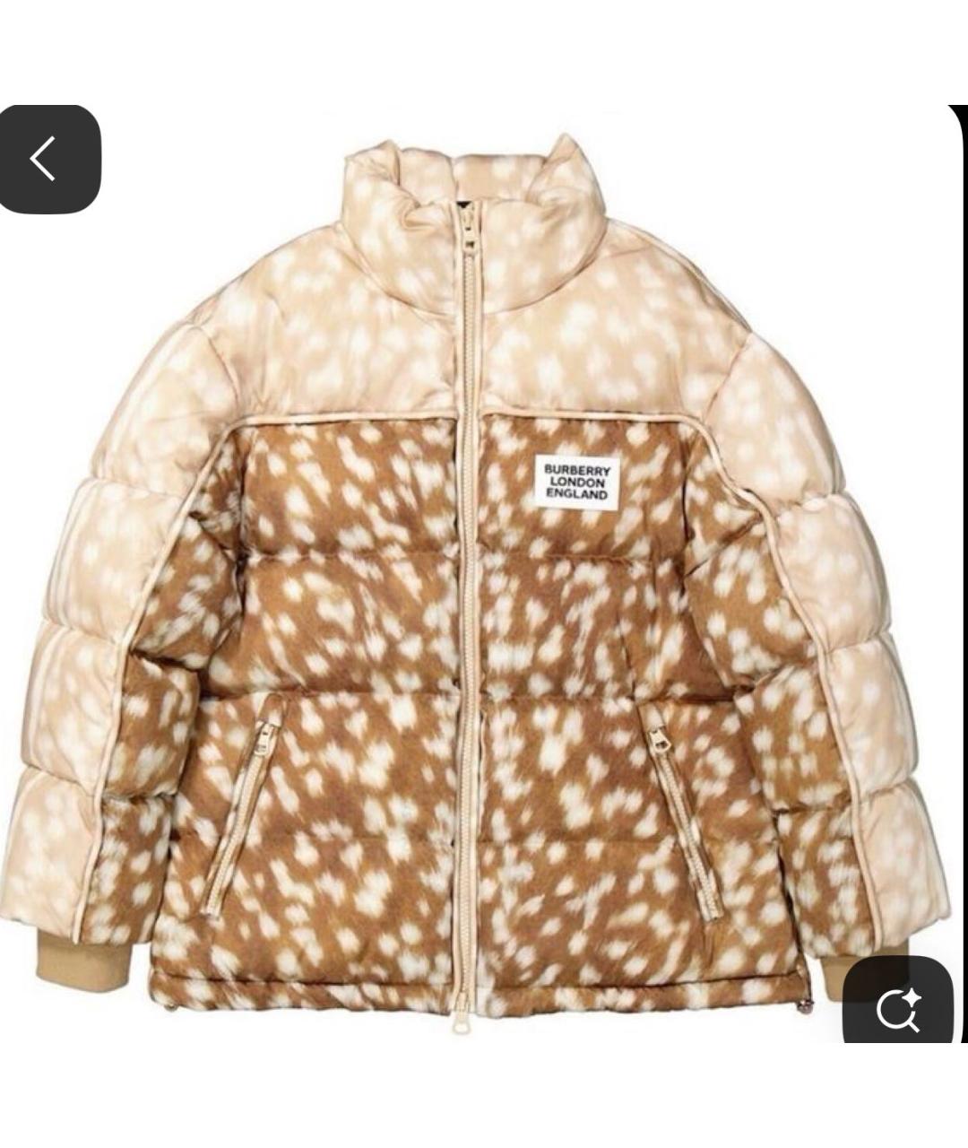 BURBERRY Коричневый пуховик, фото 3