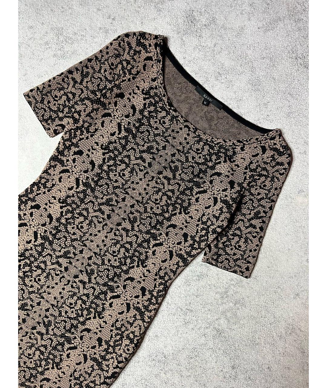 GUCCI Мульти шерстяное платье, фото 2