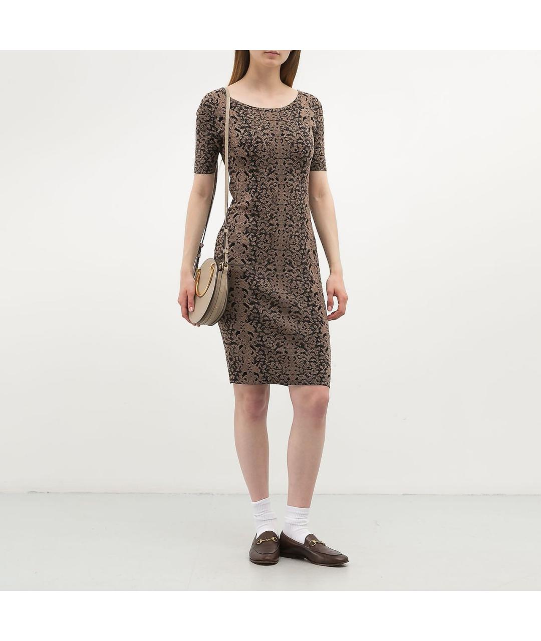 GUCCI Мульти шерстяное платье, фото 5