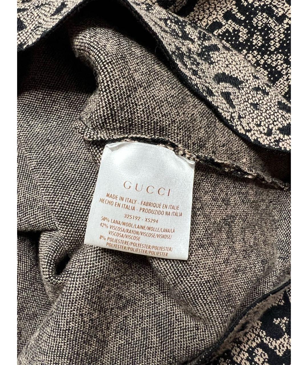 GUCCI Мульти шерстяное платье, фото 4