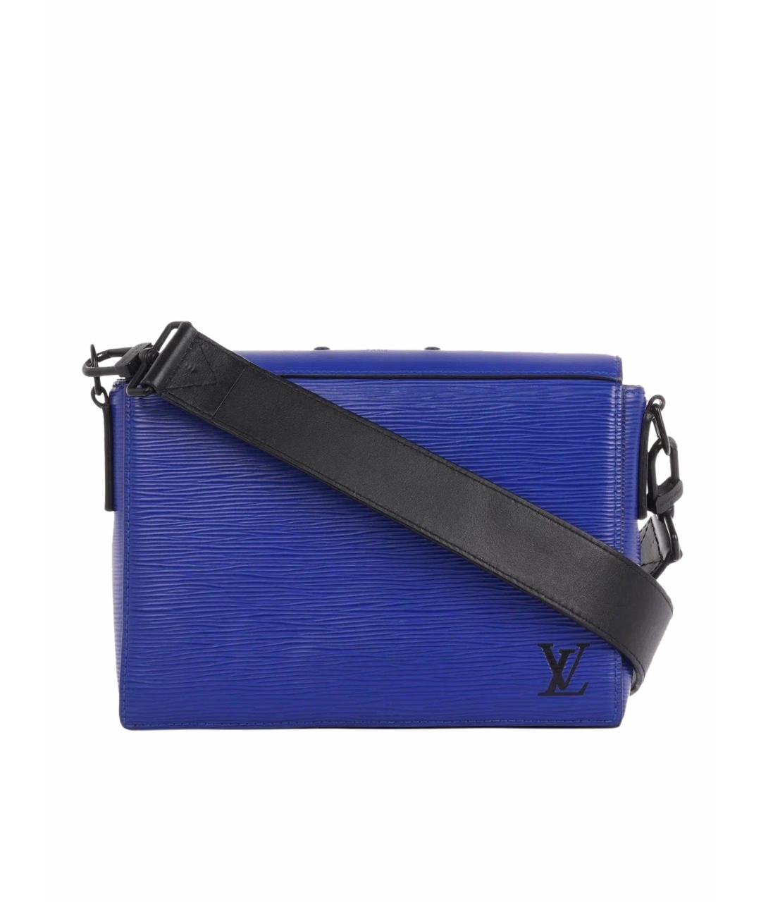 LOUIS VUITTON Синяя кожаная сумка на плечо, фото 1