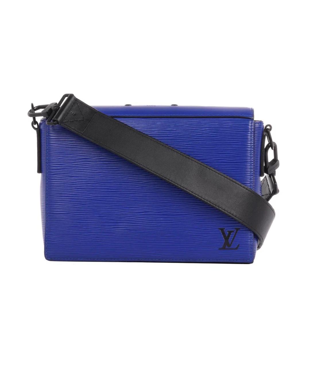 LOUIS VUITTON Синяя кожаная сумка на плечо, фото 9