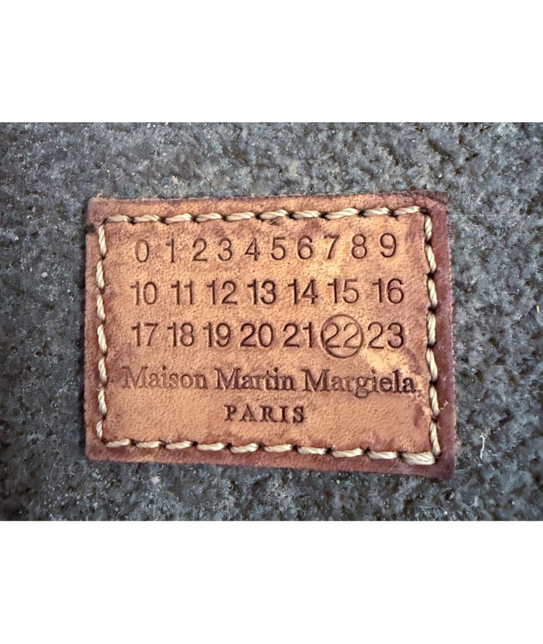 MAISON MARGIELA Черные кожаные сапоги, фото 6