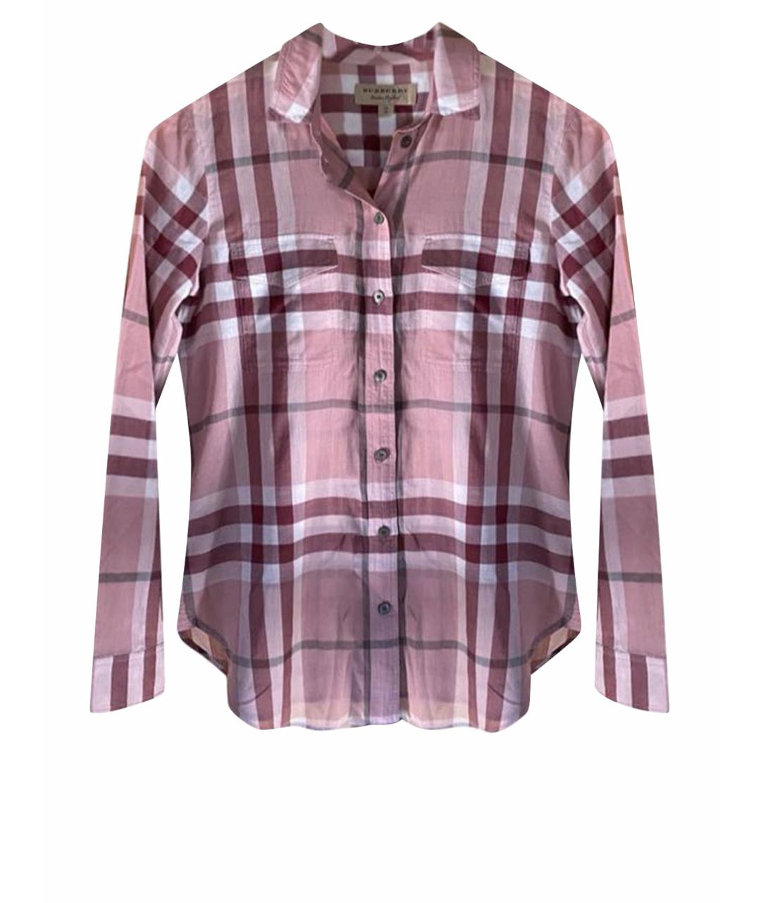 BURBERRY Розовая хлопковая рубашка, фото 1