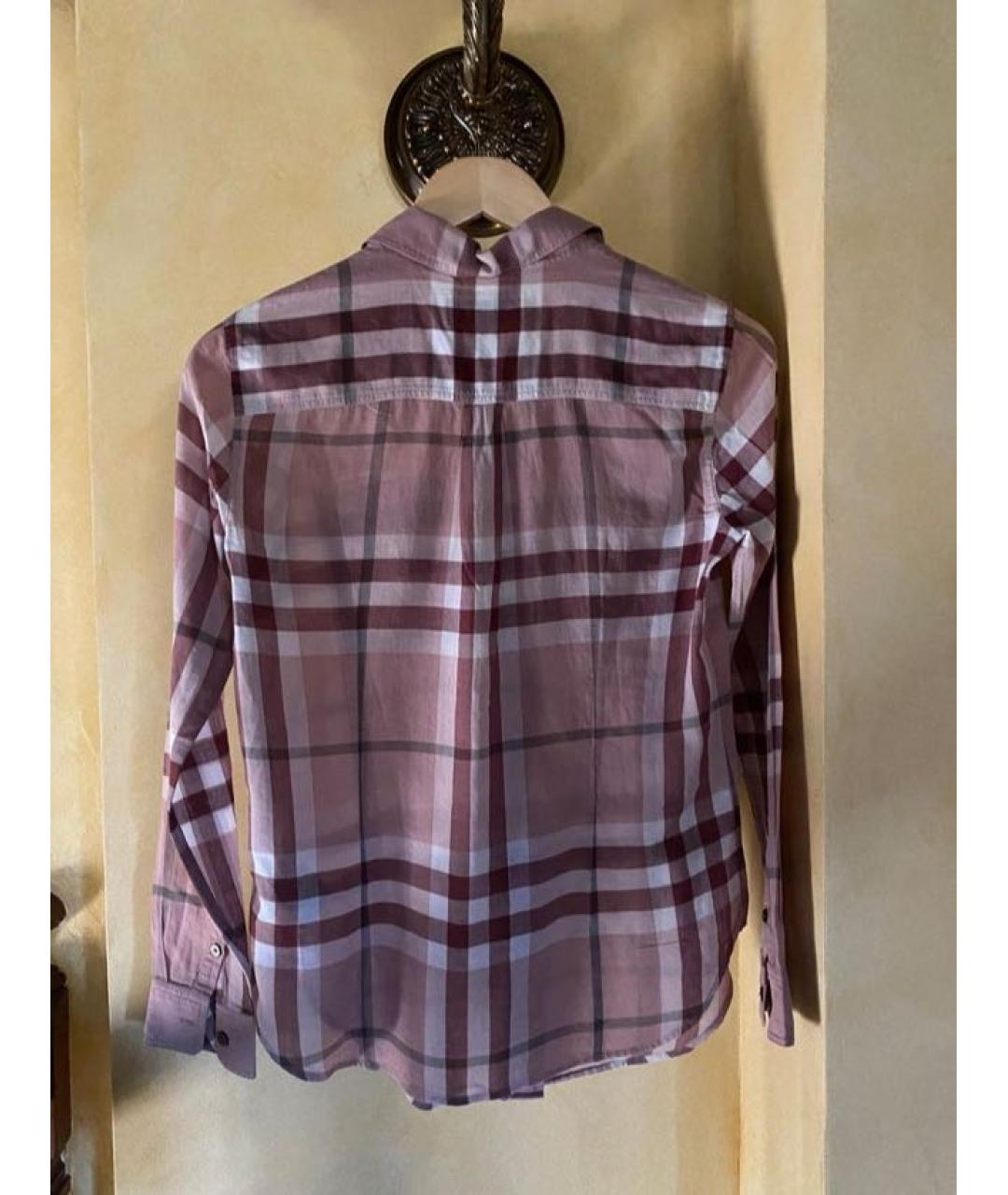 BURBERRY Розовая хлопковая рубашка, фото 2