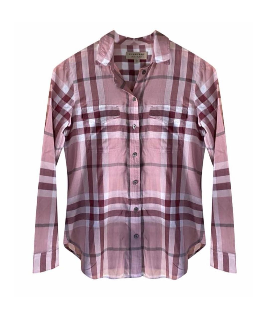 BURBERRY Розовая хлопковая рубашка, фото 6