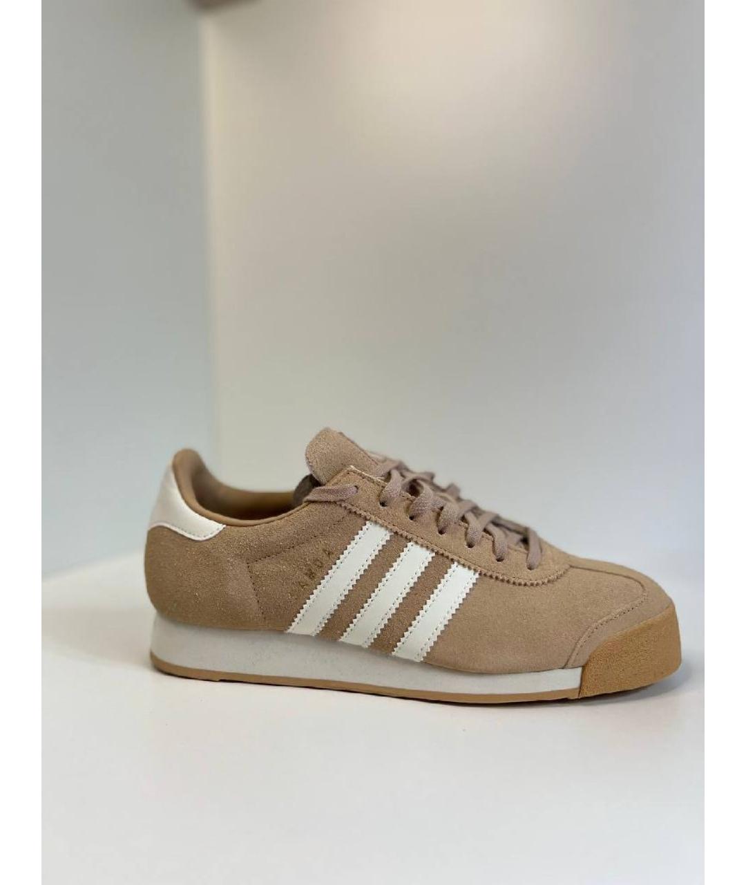 ADIDAS Горчичные замшевые низкие кроссовки / кеды, фото 6