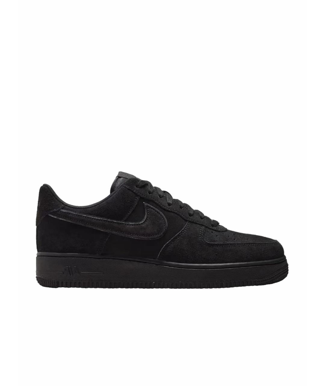 NIKE Черные замшевые низкие кроссовки / кеды, фото 1