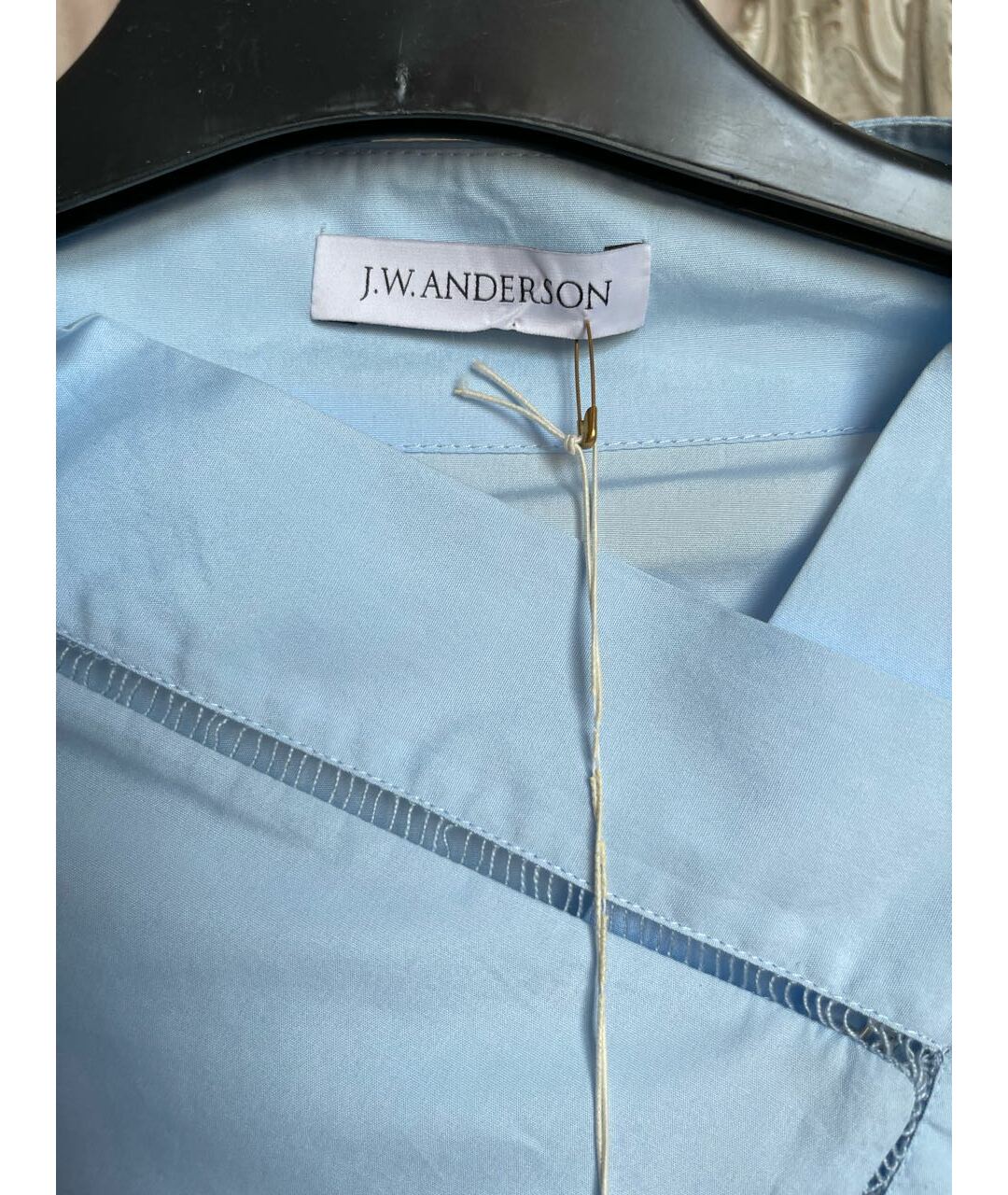 J.W.ANDERSON Голубая хлопковая рубашка, фото 3