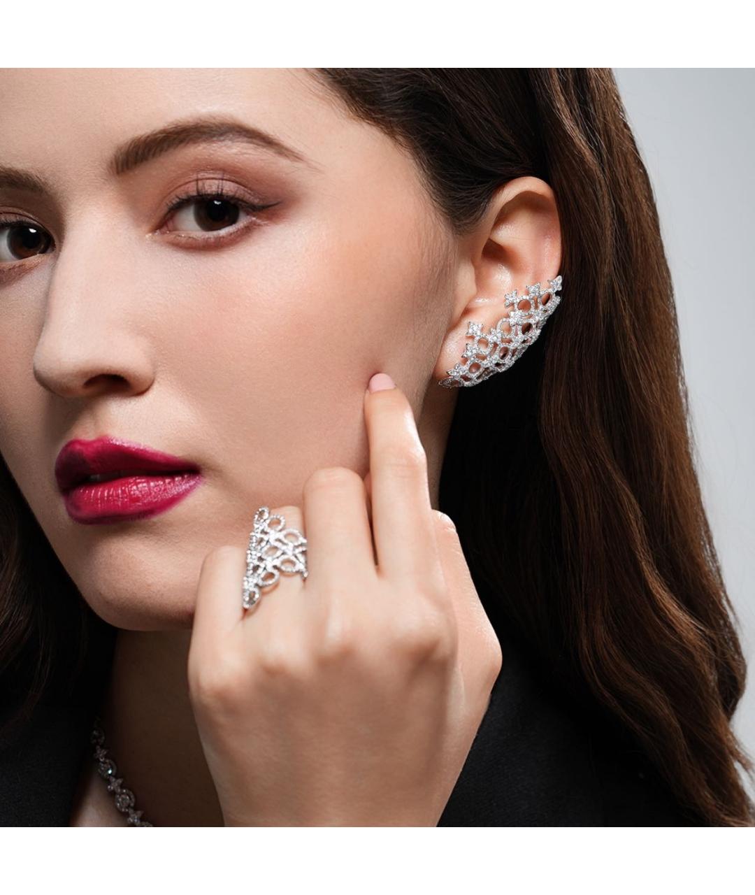 APM Monaco Серебряные серебряные клипсы, фото 3