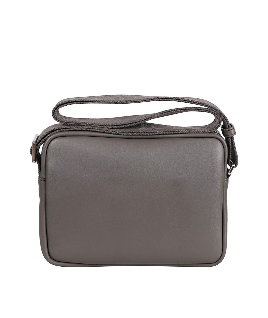 LOEWE Серая кожаная сумка тоут, фото 2
