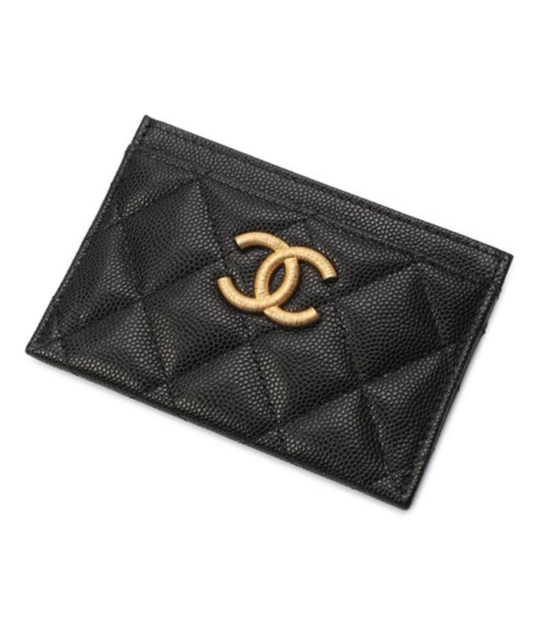 CHANEL Черный кожаный кардхолдер, фото 4